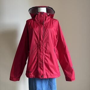 Columbia bright red rain jacket Omni-Tech waterproof large